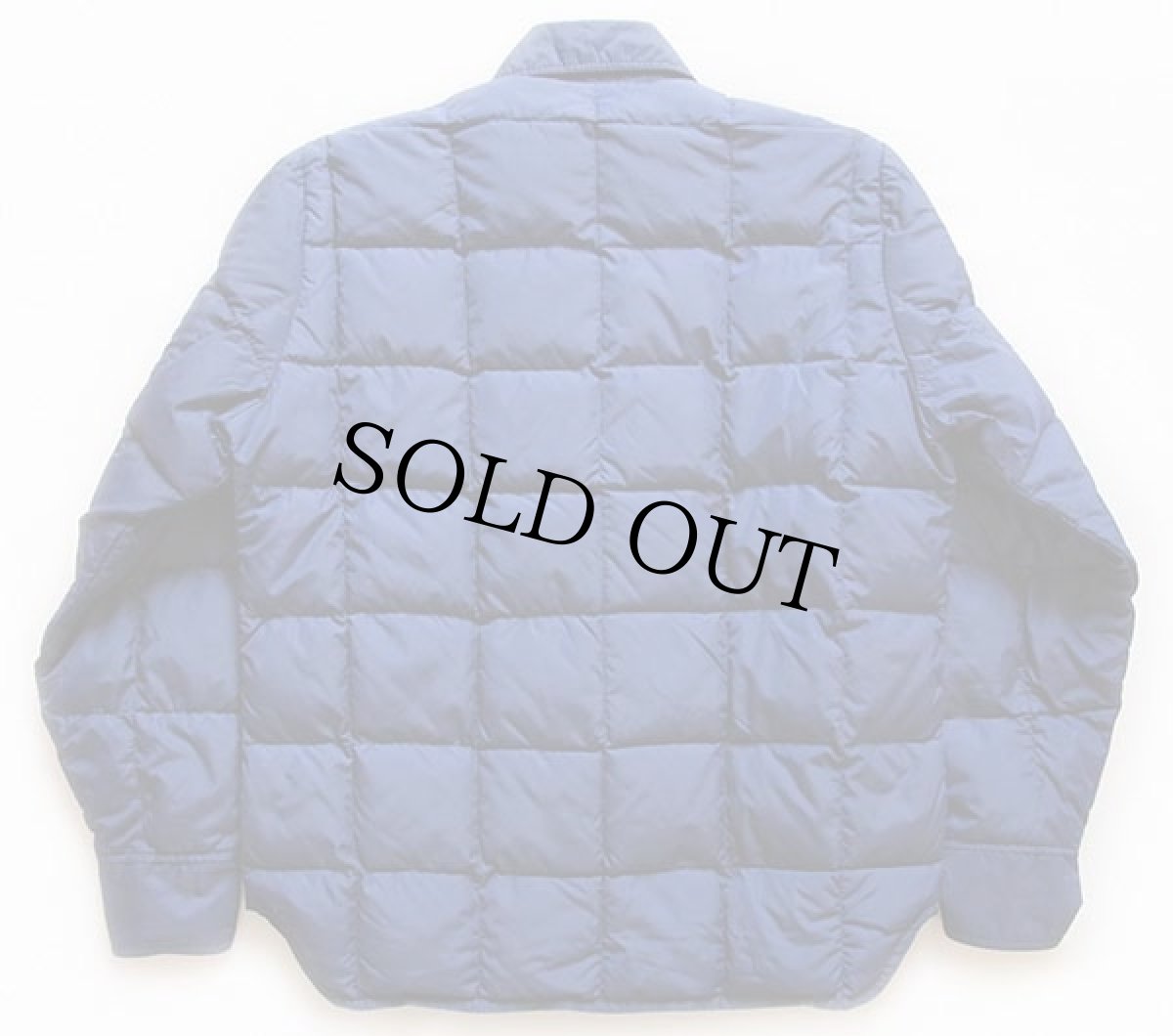 画像2: 70s L.L.Bean 筆記体タグ ナイロン ダウン シャツジャケット 紺 (2)