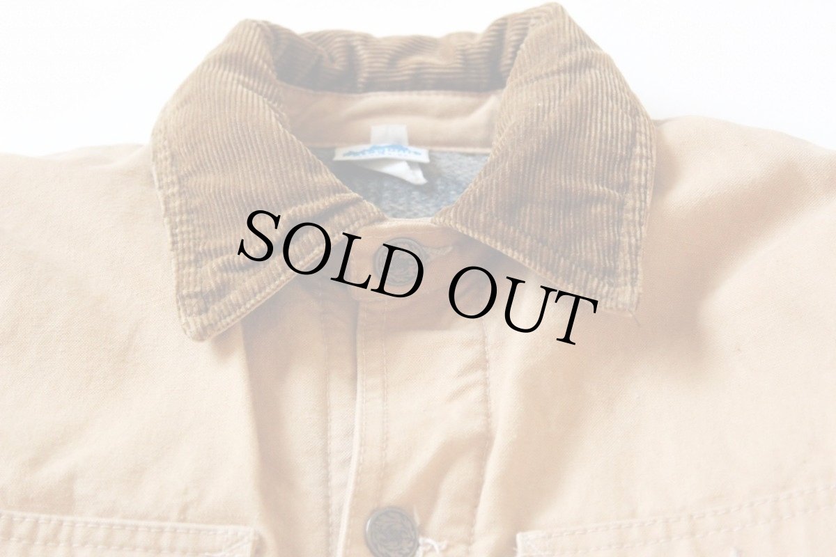 画像3: 70s patagoniaパタゴニア 白タグ ブランケットライナー ダック地 カバーオール 薄茶 S (3)