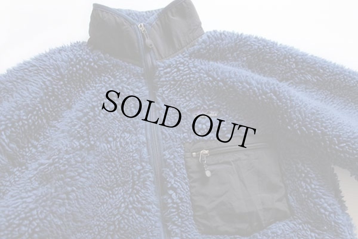 画像3: 00s patagoniaパタゴニア クラシック レトロカーディガン フリースジャケット 紺 S (3)