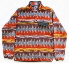 画像1: patagoniaパタゴニア ミネハハ 総柄 シンチラ フリース スナップT M (1)