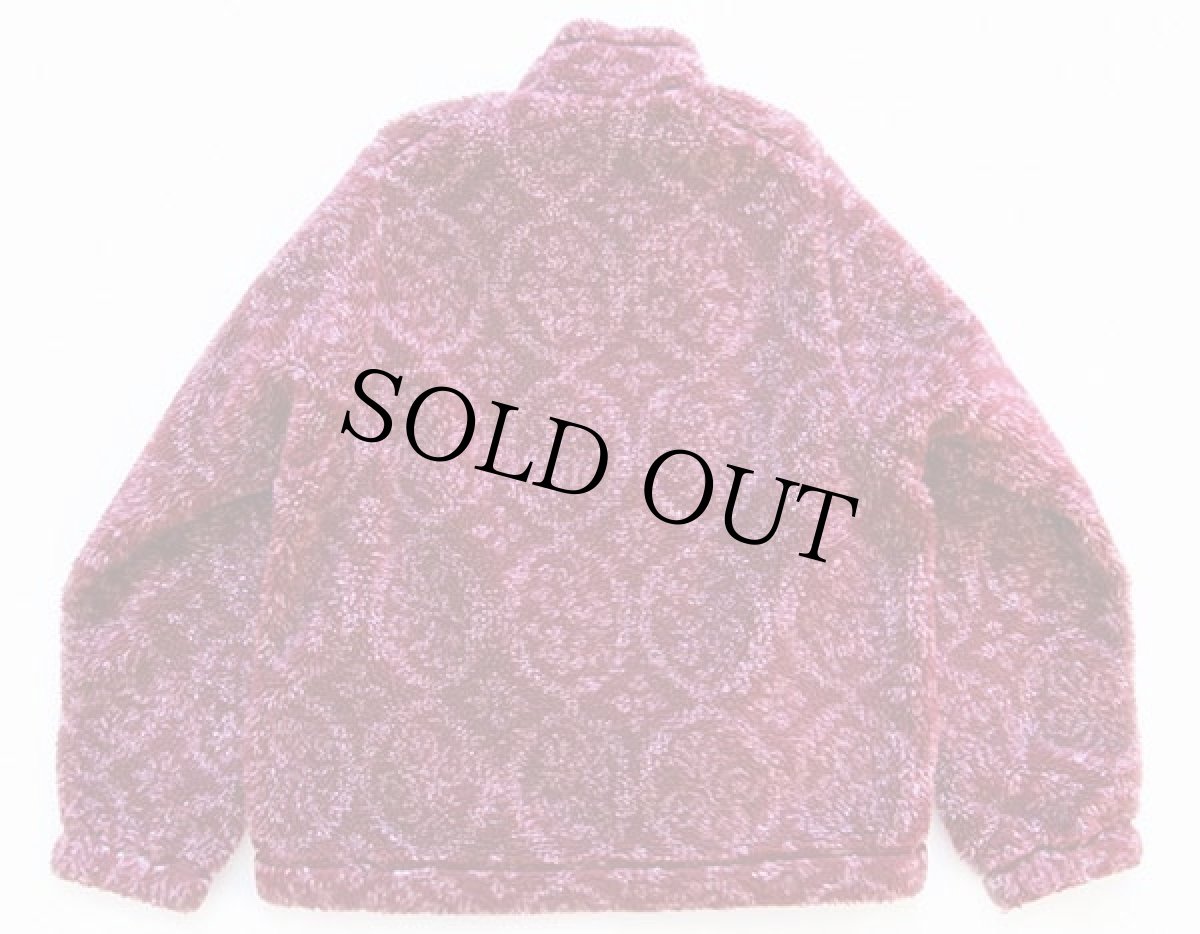 画像2: 90s USA製 patagoniaパタゴニア キモノ 総柄 グリセード ハーフジップ プルオーバー ナイロン×フリースジャケット S (2)