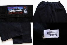 画像4: 90s USA製 patagoniaパタゴニア CAPILENEキャプリーン インナー フリースパンツ 黒 XL (4)