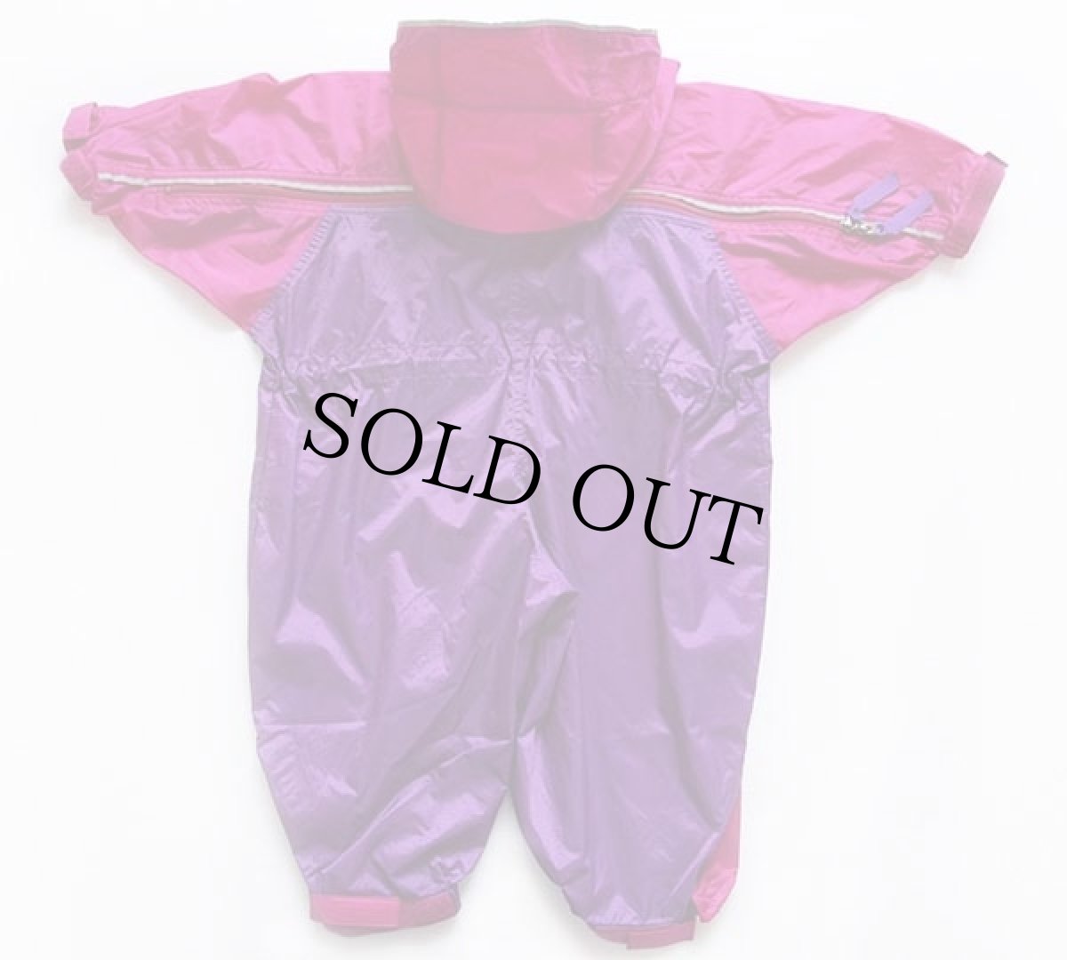 画像2: 90s patagoniaパタゴニア ツートン 切り替え ナイロン ロンパース 6 MOS (2)