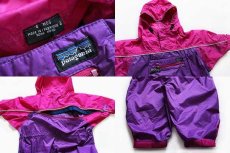 画像3: 90s patagoniaパタゴニア ツートン 切り替え ナイロン ロンパース 6 MOS (3)