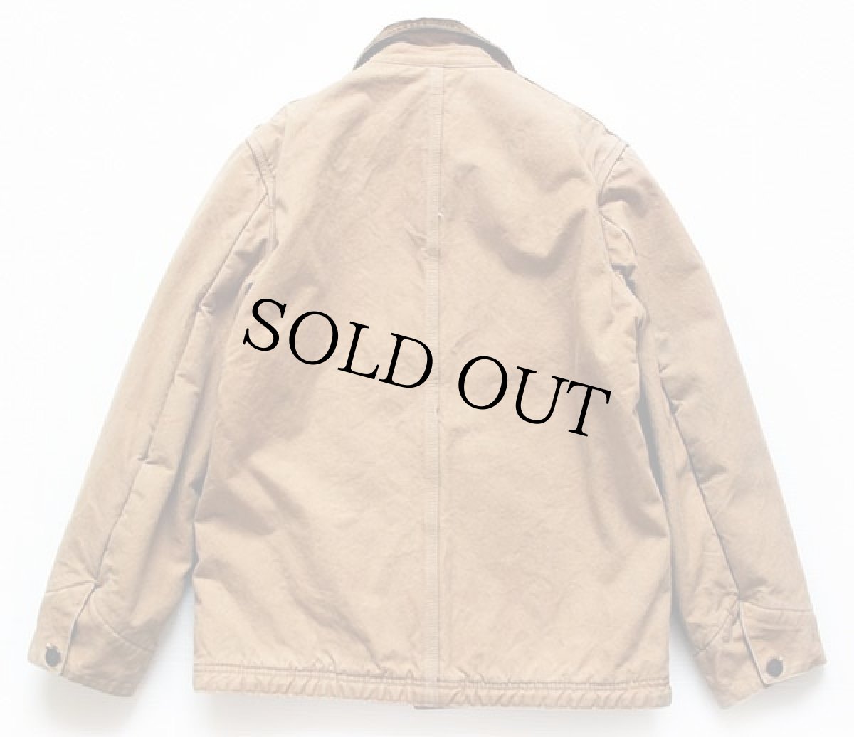 画像2: 70s patagoniaパタゴニア 白タグ ブランケットライナー ダック地 カバーオール 薄茶 S (2)