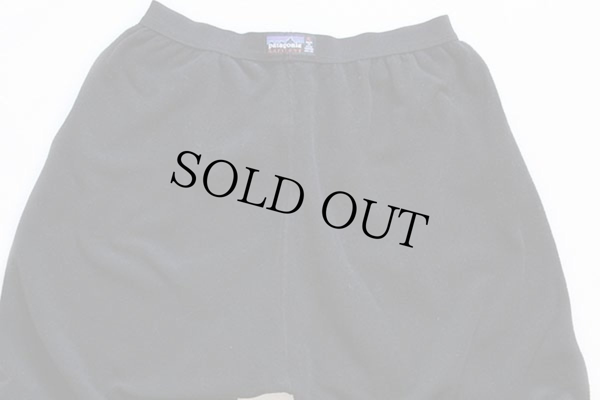 画像3: 90s USA製 patagoniaパタゴニア CAPILENEキャプリーン インナー フリースパンツ 黒 XL (3)