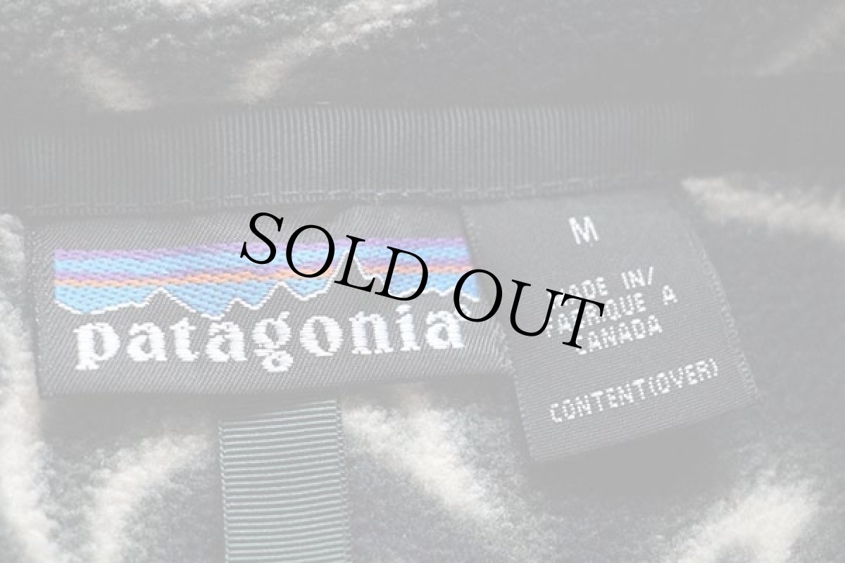 画像4: 90s カナダ製 patagoniaパタゴニア ゼンタートルズ 亀柄 総柄 フリース スナップT M★カメ (4)
