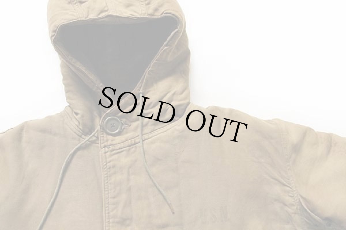 画像3: 40s 米軍 U.S.NAVY N-2 アルパカライナー デッキコート カスタム オリーブドラブ 40 (3)