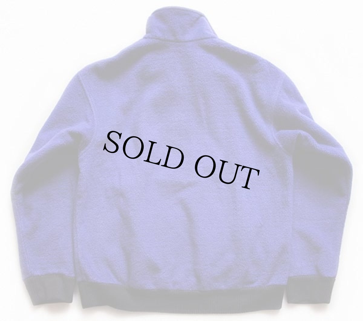 画像2: 80s patagoniaパタゴニア ハーフジップ プルオーバー フリースジャケット 青紫 S (2)