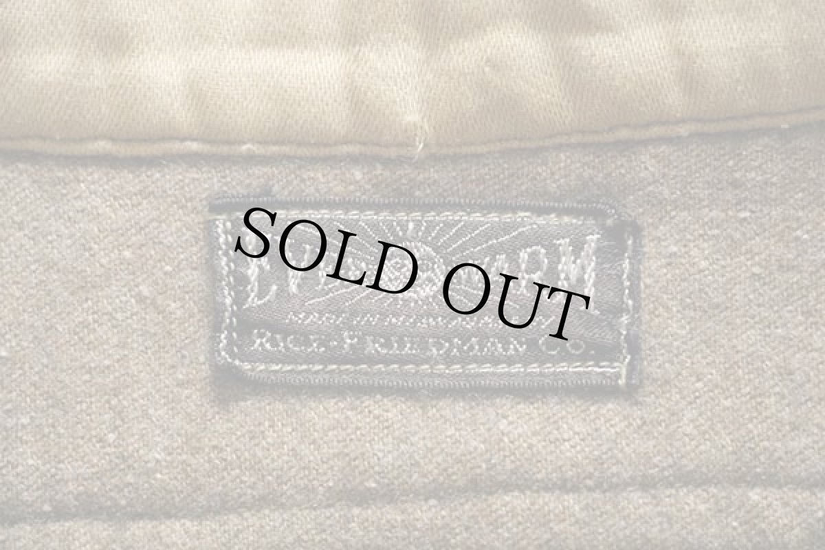 画像4: 30s EVER WARM RICE-FRIEDMAN チンスト マチ付き ウールシャツ オリーブ (4)