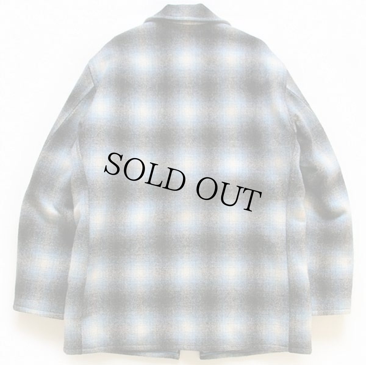 画像2: 50s GRANFORS GARMENTS オンブレチェック ボアライナー ウールコート (2)