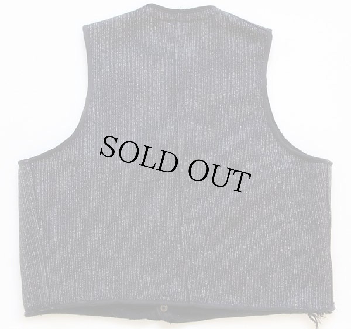 画像2: 60s Brown's Beachブラウンズビーチ ビーチクロス ウール ベスト ごま塩 46 (2)