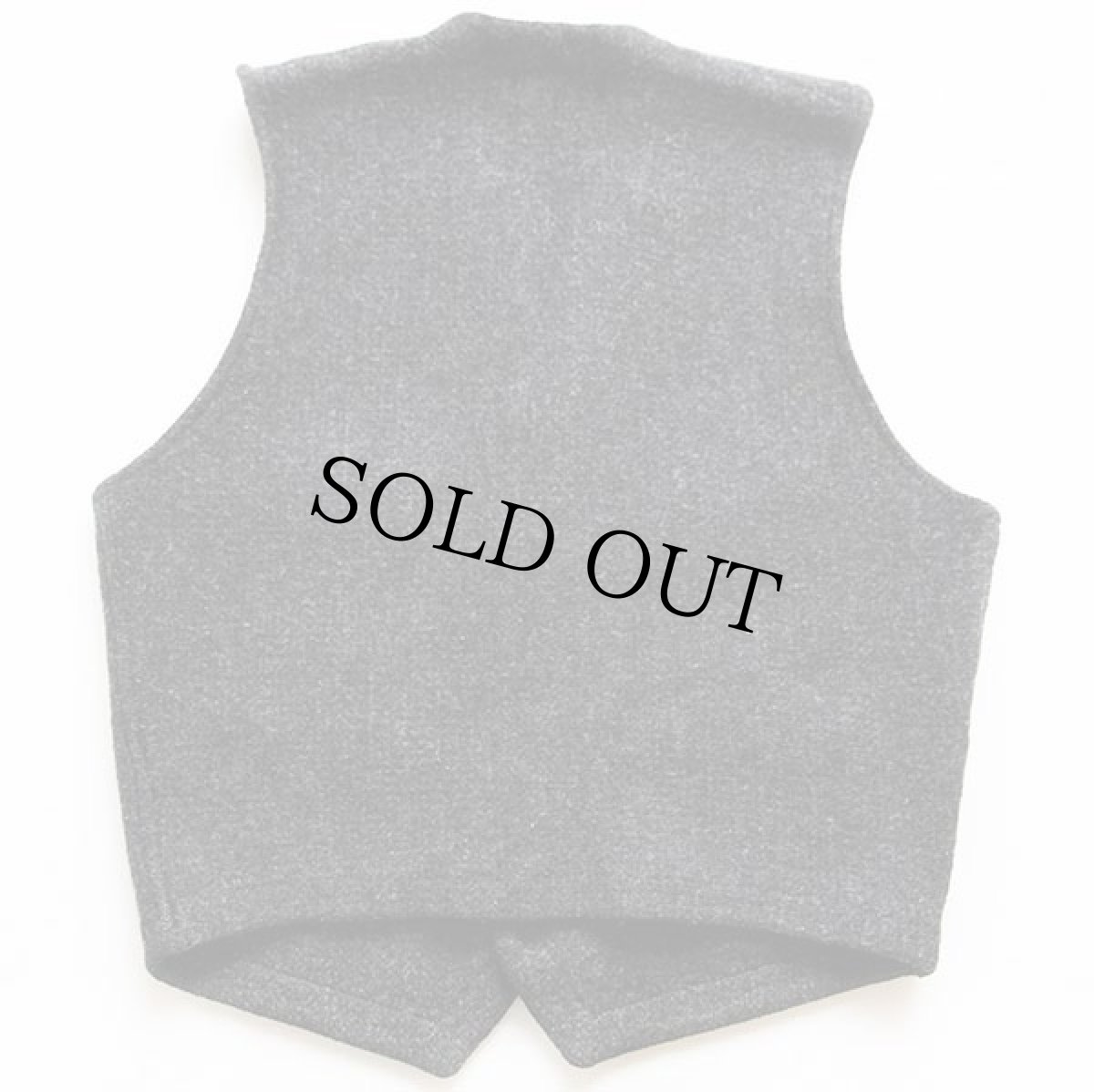 画像2: 90s RRL ダブルアールエル ラルフローレン ウールニット ベスト チャコールグレー★三つ星タグ (2)