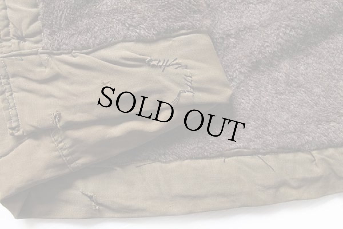 画像8: 40s 米軍 U.S.NAVY N-2 アルパカライナー デッキコート カスタム オリーブドラブ 40 (8)