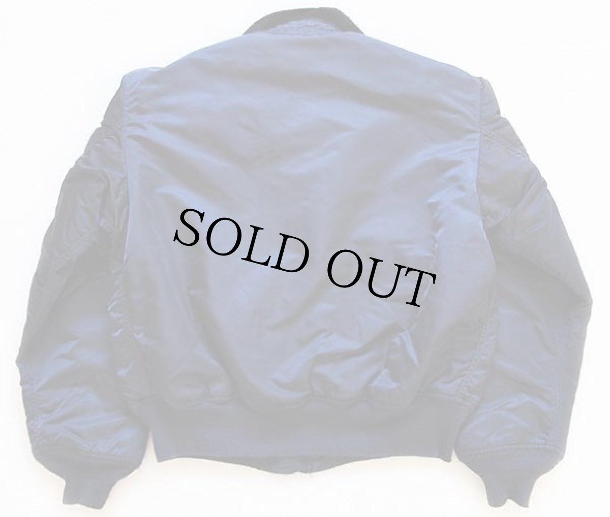 画像2: 90s USA製 ALPHAアルファ CWU-45/P フライトジャケット 紺 M (2)