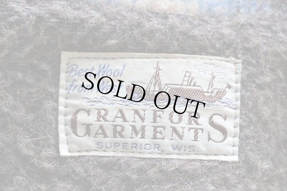 画像4: 50s GRANFORS GARMENTS オンブレチェック ボアライナー ウールコート (4)