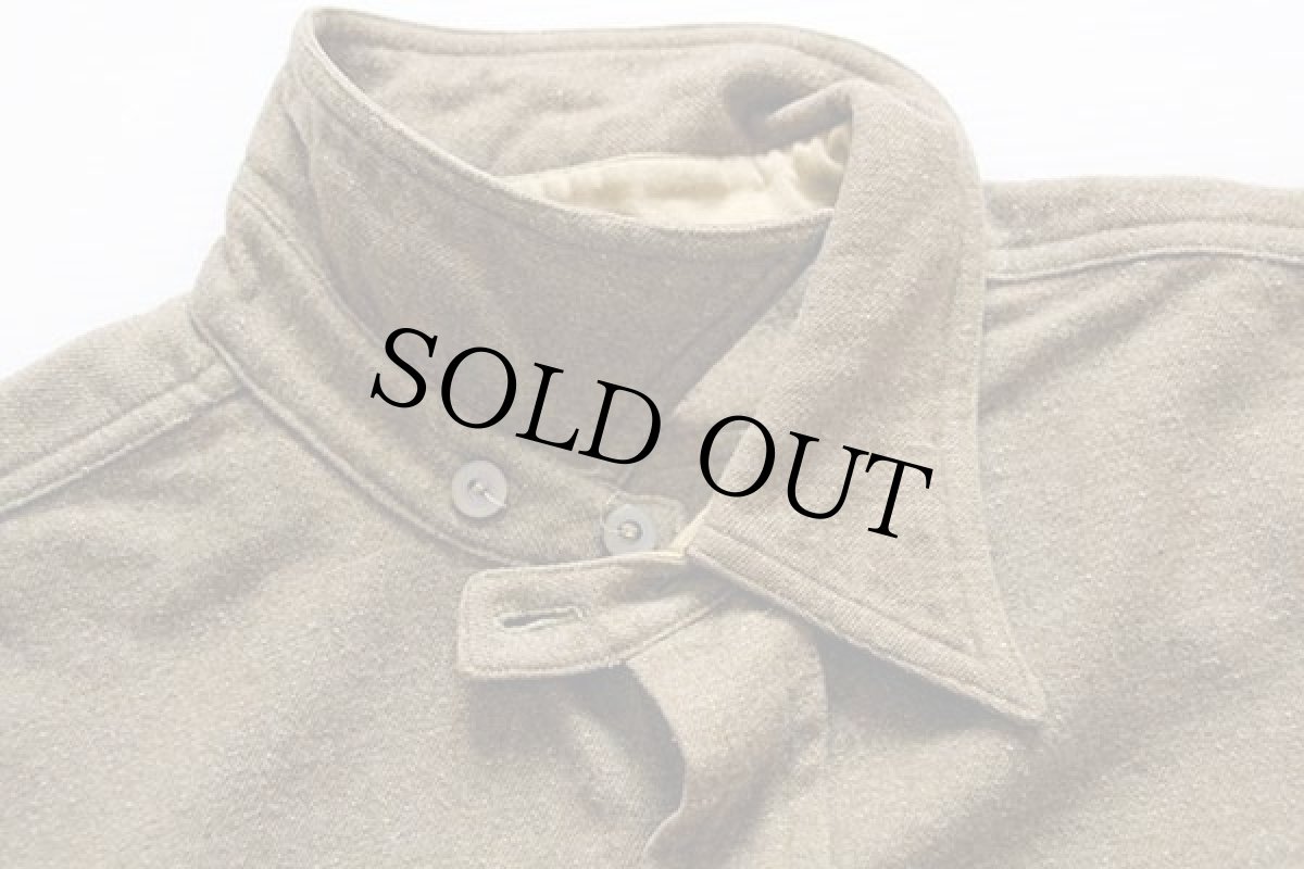 画像3: 30s EVER WARM RICE-FRIEDMAN チンスト マチ付き ウールシャツ オリーブ (3)