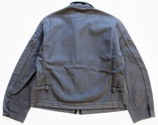 画像2: デッドストック★50s USA製 OSHKOSH B'GOSH ブランケットライナー ブラックシャンブレー ワークジャケット 48 (2)