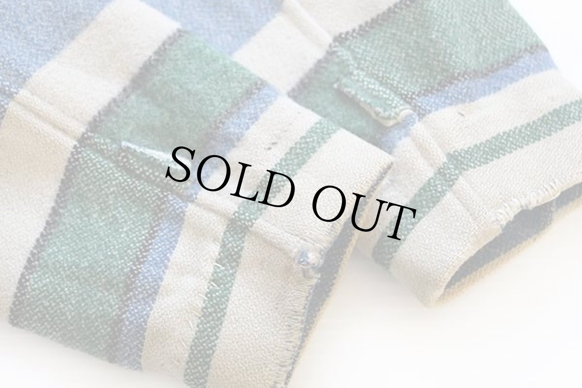 画像10: 40s Chippewaチペワ ランダムボーダー ウールコート カスタム (10)