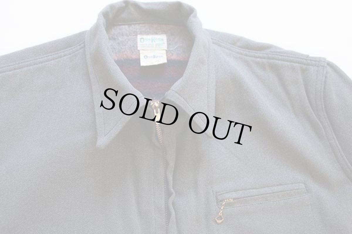 画像3: デッドストック★50s USA製 OSHKOSH B'GOSH ブランケットライナー ブラックシャンブレー ワークジャケット 48 (3)