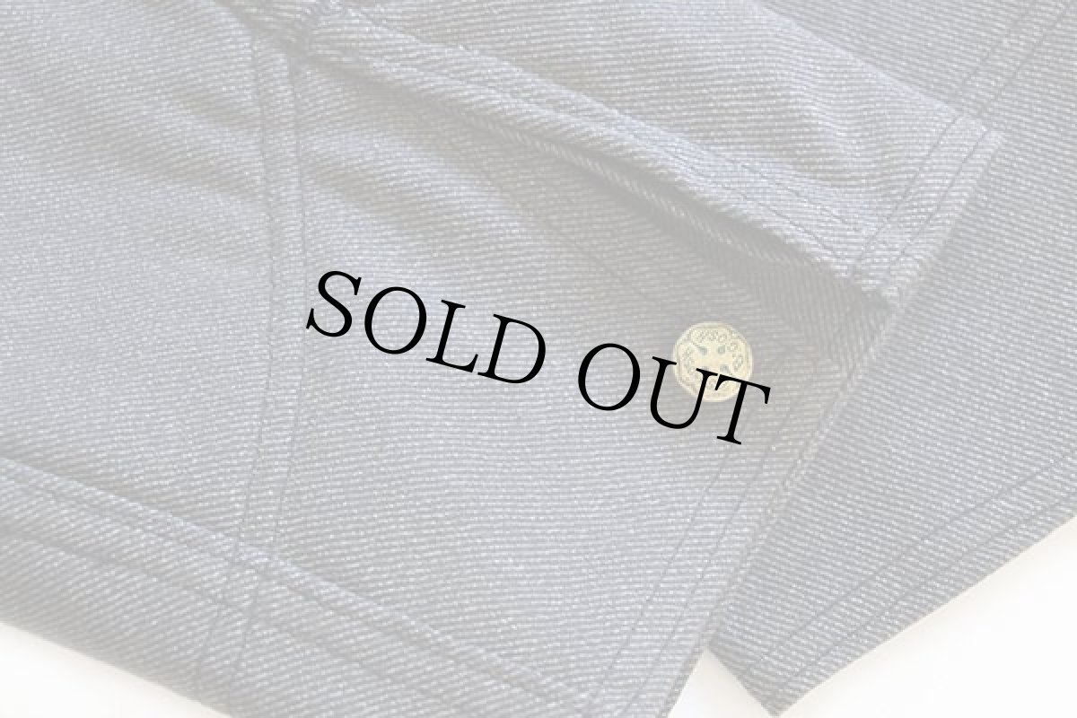 画像10: デッドストック★50s USA製 OSHKOSH B'GOSH ブランケットライナー ブラックシャンブレー ワークジャケット 48 (10)