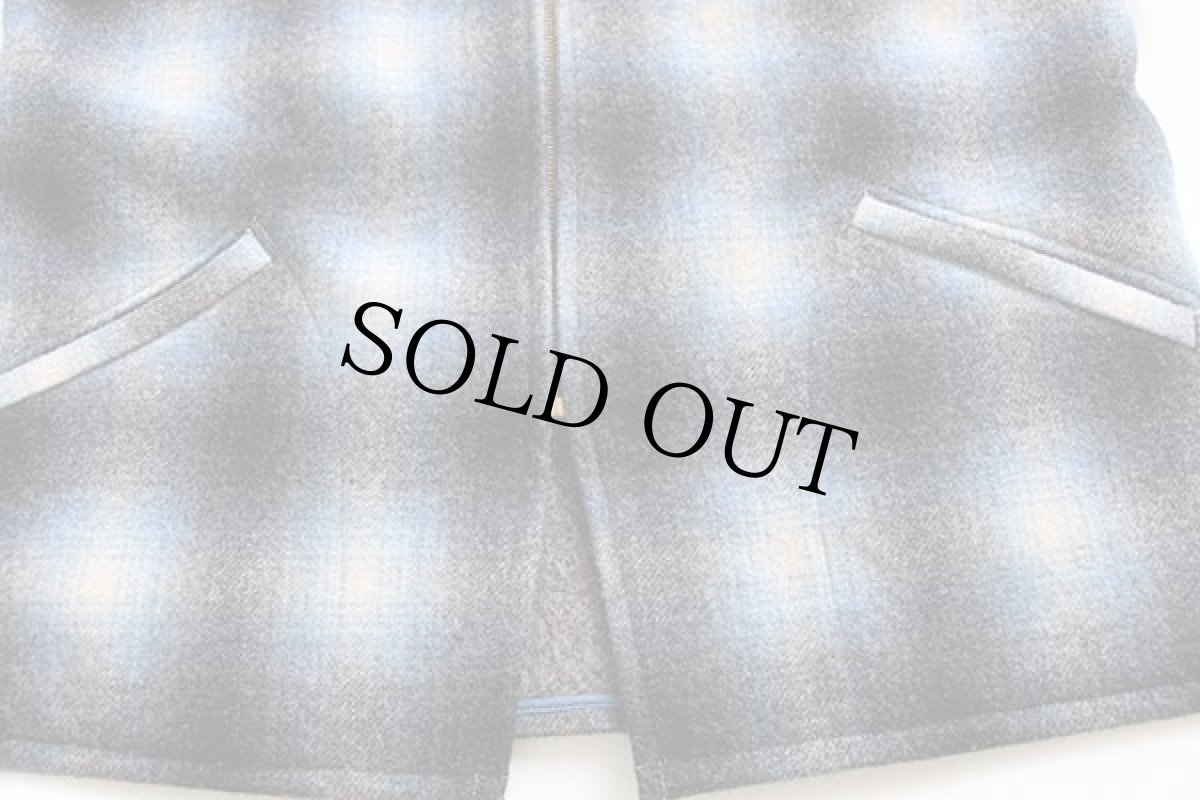 画像8: 50s GRANFORS GARMENTS オンブレチェック ボアライナー ウールコート (8)