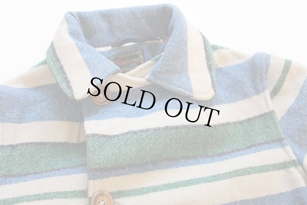 画像3: 40s Chippewaチペワ ランダムボーダー ウールコート カスタム (3)