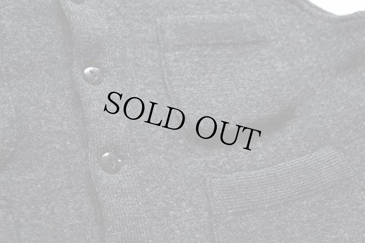 画像4: 90s RRL ダブルアールエル ラルフローレン ウールニット ベスト チャコールグレー★三つ星タグ (4)