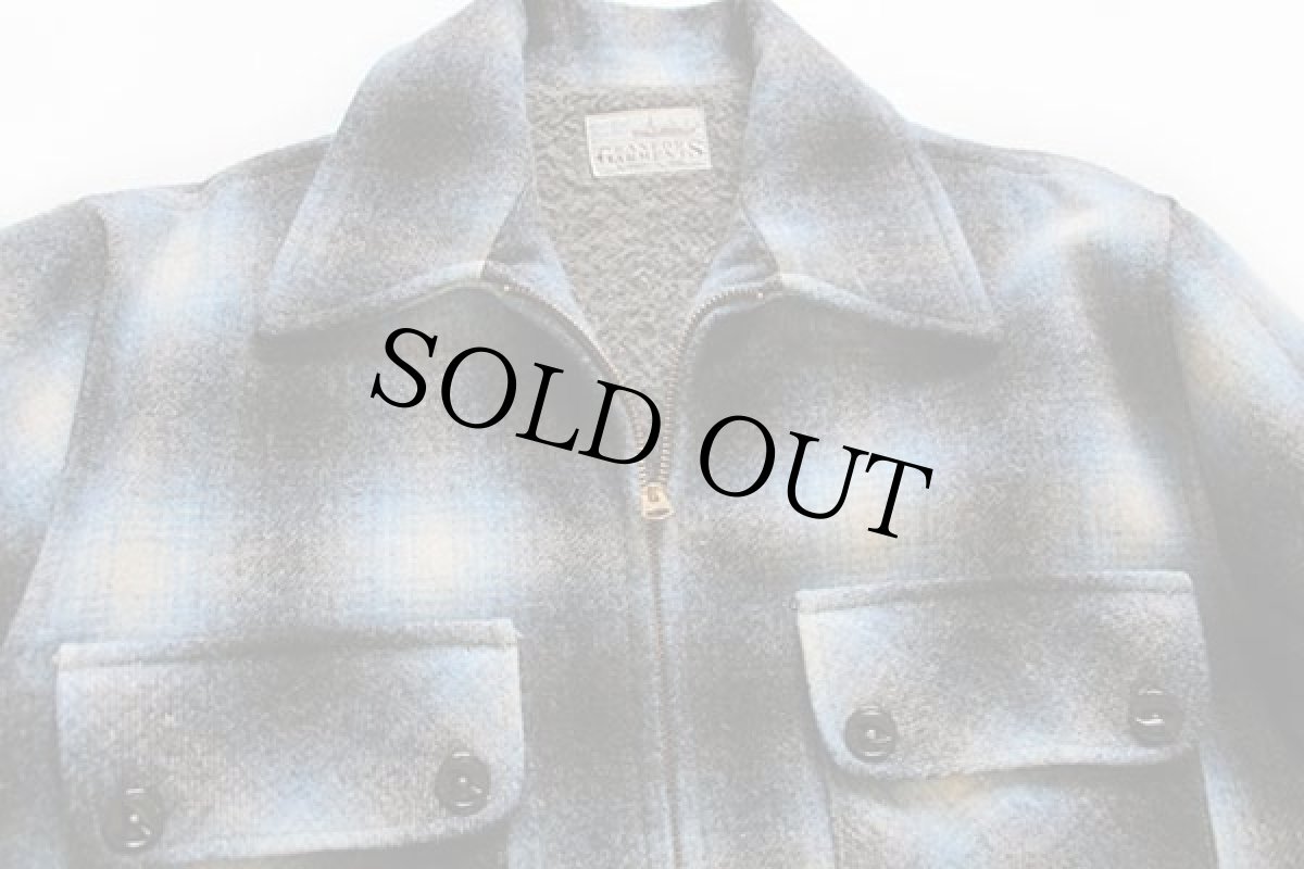 画像3: 50s GRANFORS GARMENTS オンブレチェック ボアライナー ウールコート (3)