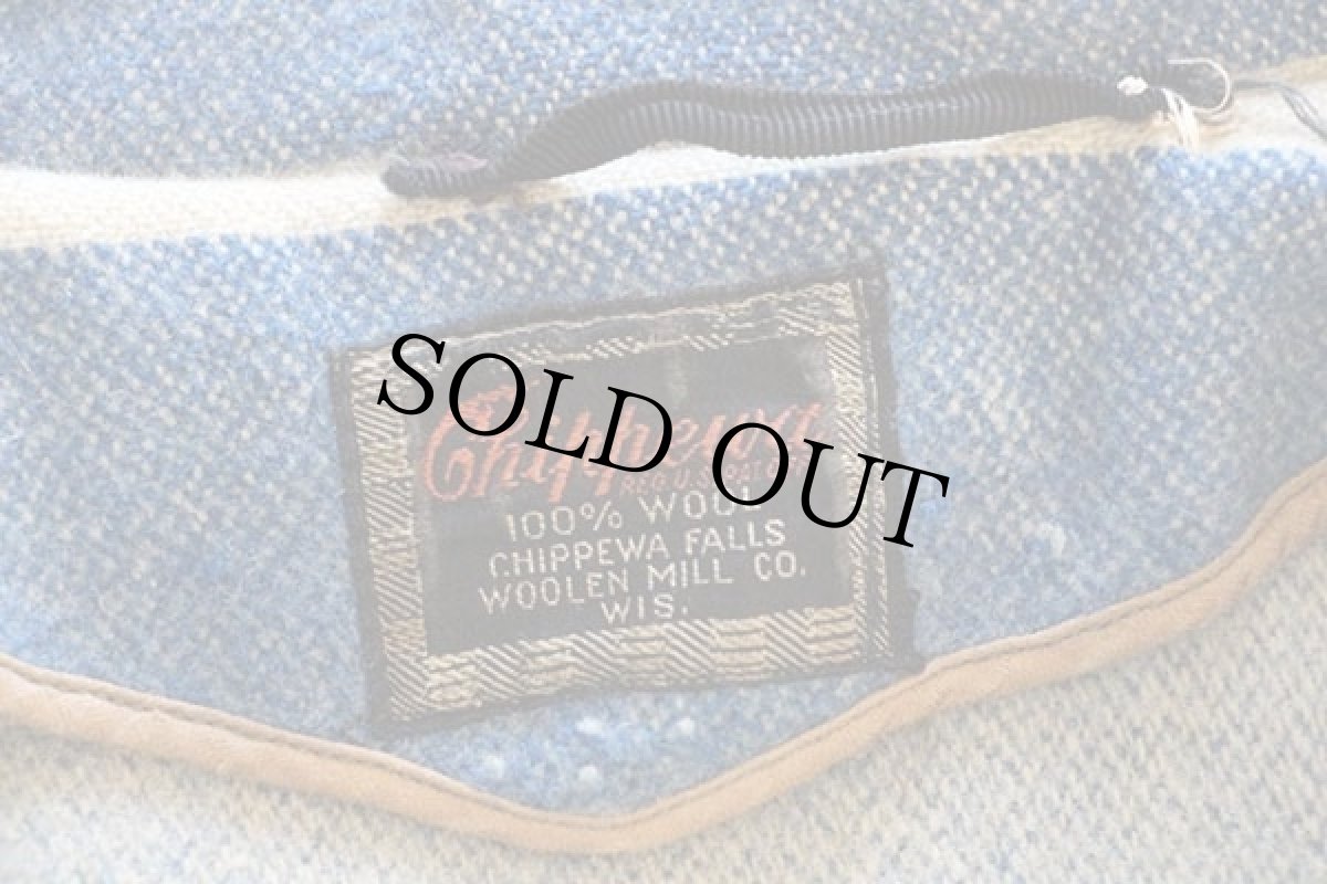 画像5: 40s Chippewaチペワ ランダムボーダー ウールコート カスタム (5)