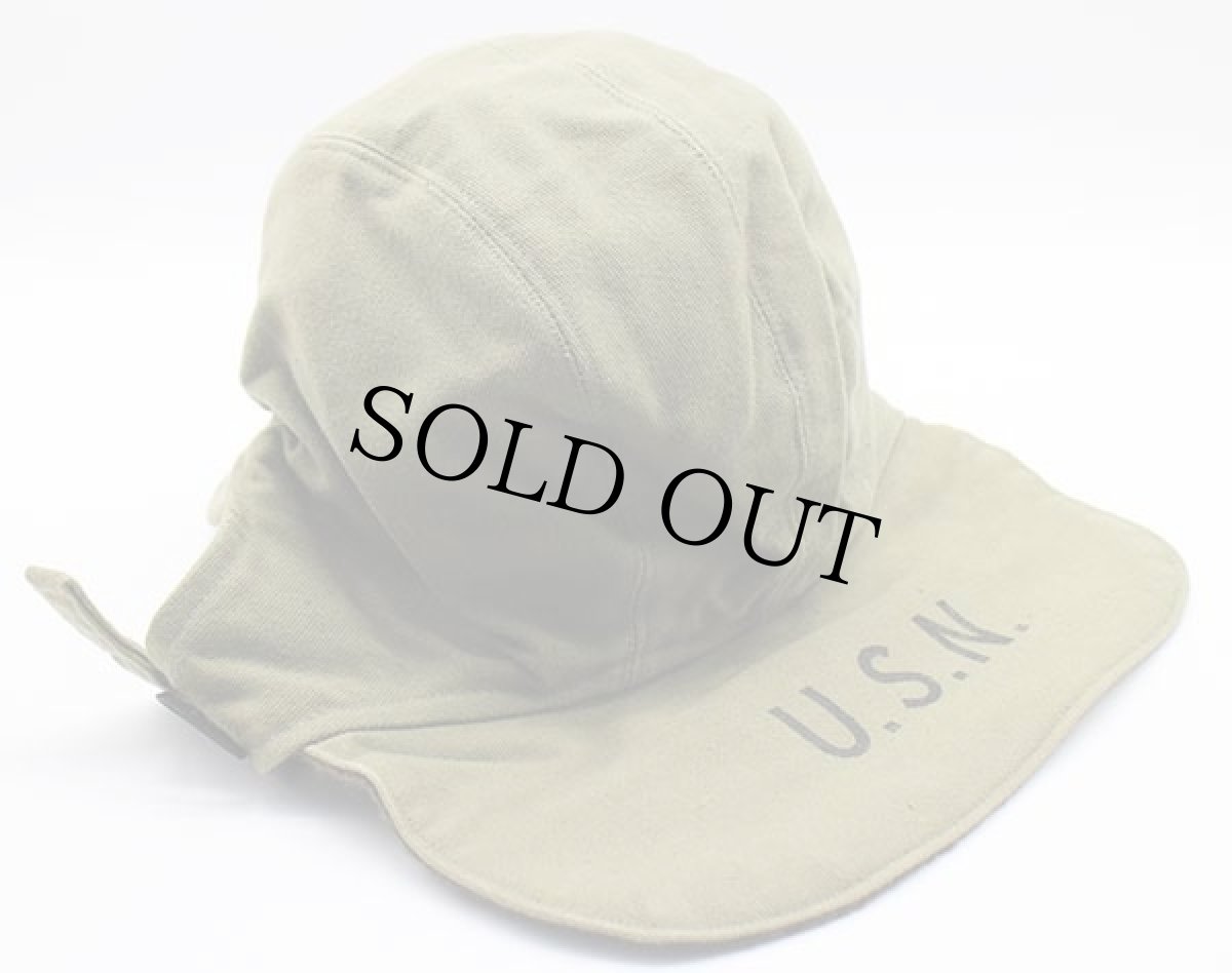 画像3: 40s 米軍 U.S.NAVY N-1 デッキキャップ オリーブドラブ 7 (3)