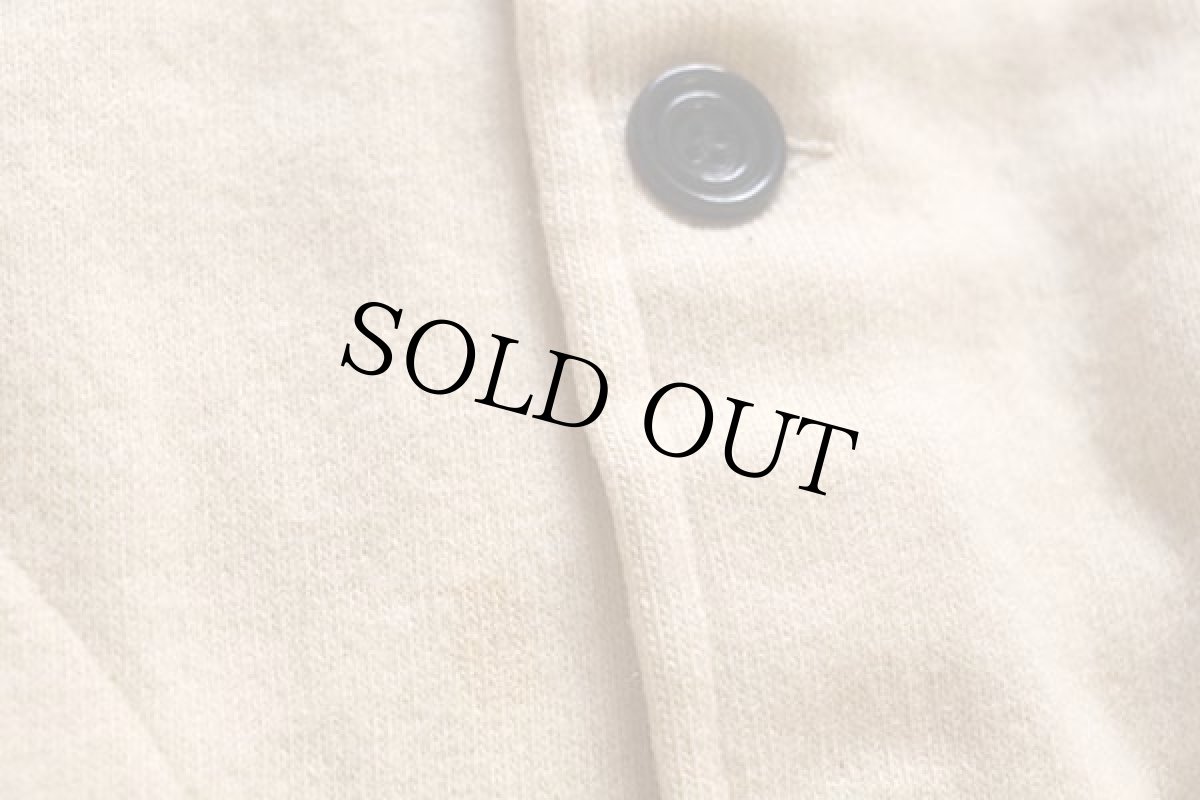 画像9: 40s Mitchell&Ness FAIFOパッチ付き ウールニット ボタンスタジャン アイボリー×黒 42★ボタスタ (9)