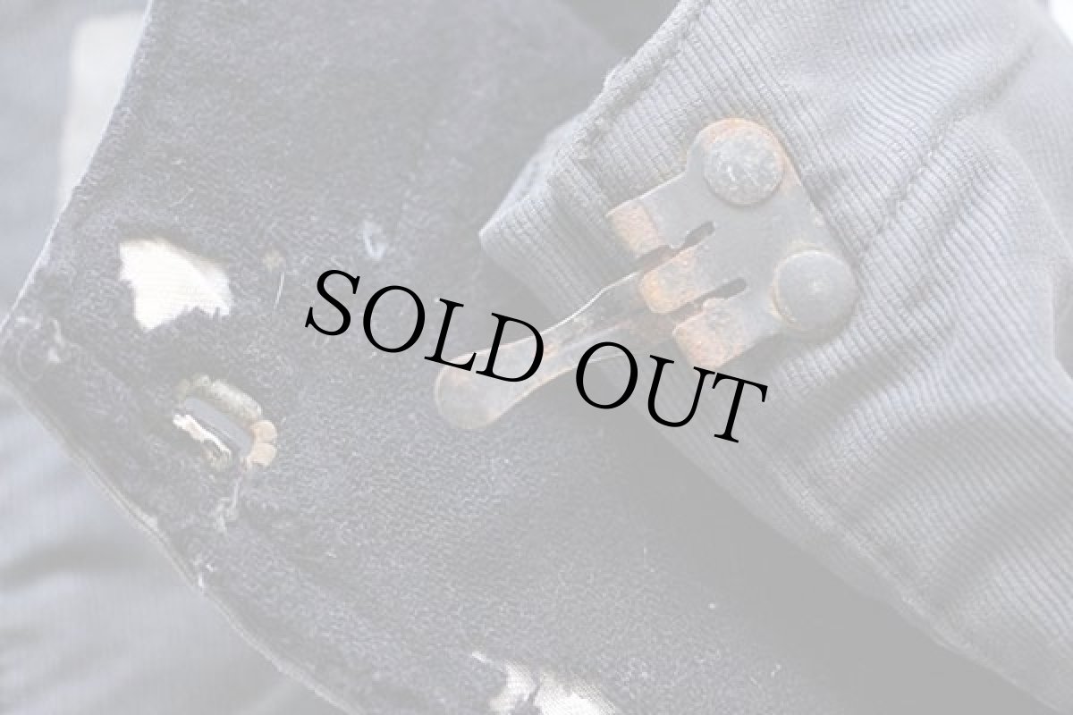 画像8: 40s 米軍 U.S.NAVY N-1 デッキパンツ フックタイプ 紺 S★オーバーオール (8)