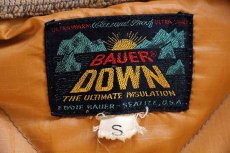 画像4: 60s BAUER DOWNバウアーダウン インナー ダウンジャケット グレーブラウン S★EddieBauerエディーバウアー (4)