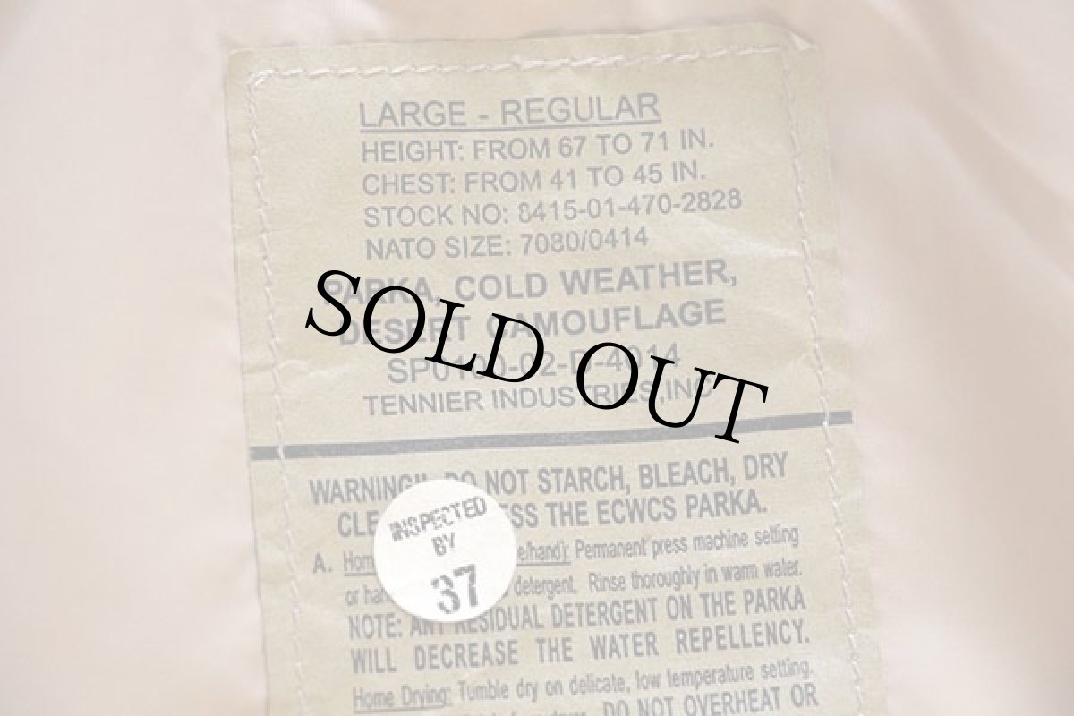 画像4: 00s 米軍 U.S.ARMY ECWCS GEN1 デザートカモ GORE-TEXゴアテックスパーカー L-R (4)
