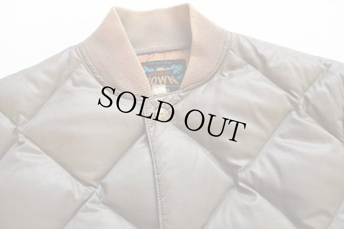 画像3: 60s BAUER DOWNバウアーダウン インナー ダウンジャケット グレーブラウン S★EddieBauerエディーバウアー (3)