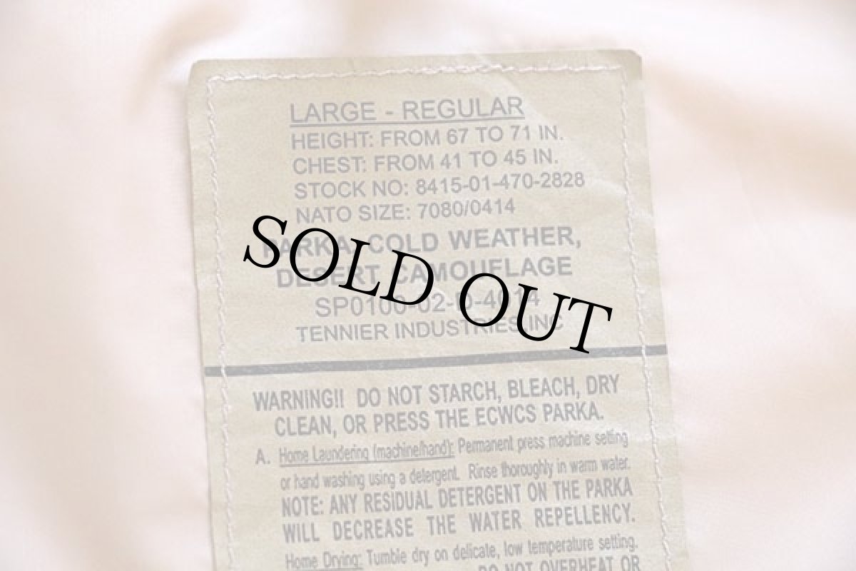 画像4: 00s 米軍 U.S.ARMY ECWCS GEN1 デザートカモ GORE-TEXゴアテックスパーカー L-R (4)
