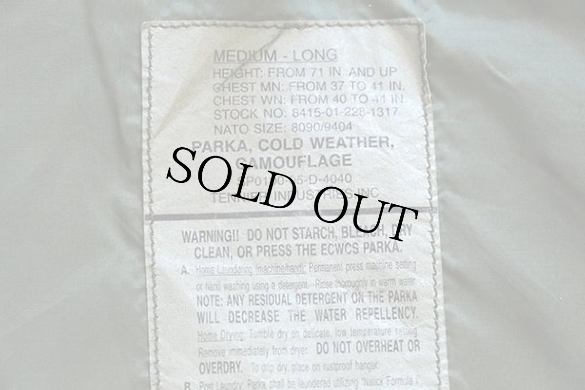 画像4: 00s 米軍 U.S.ARMY ECWCS GEN1 ウッドランドカモ GORE-TEXゴアテックスパーカー M-L (4)