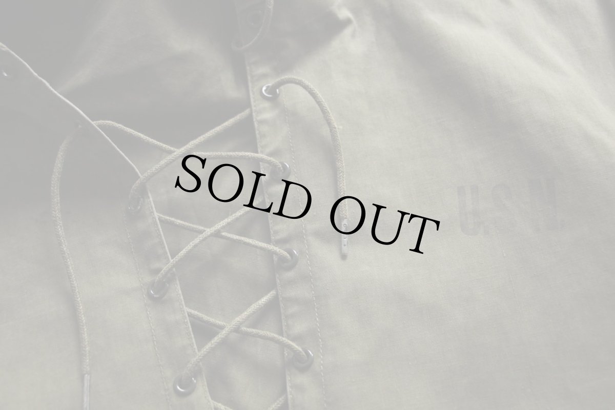 画像5: 40s 米軍 U.S.NAVY N-2 デッキ レインパーカー オリーブドラブ (5)