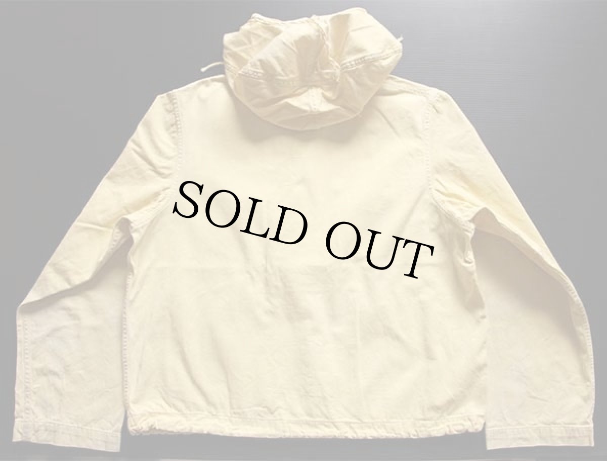 画像2: 40s 米軍 U.S.NAVY 片ポケ コットン サルベージパーカー 前期型 黄 S (2)