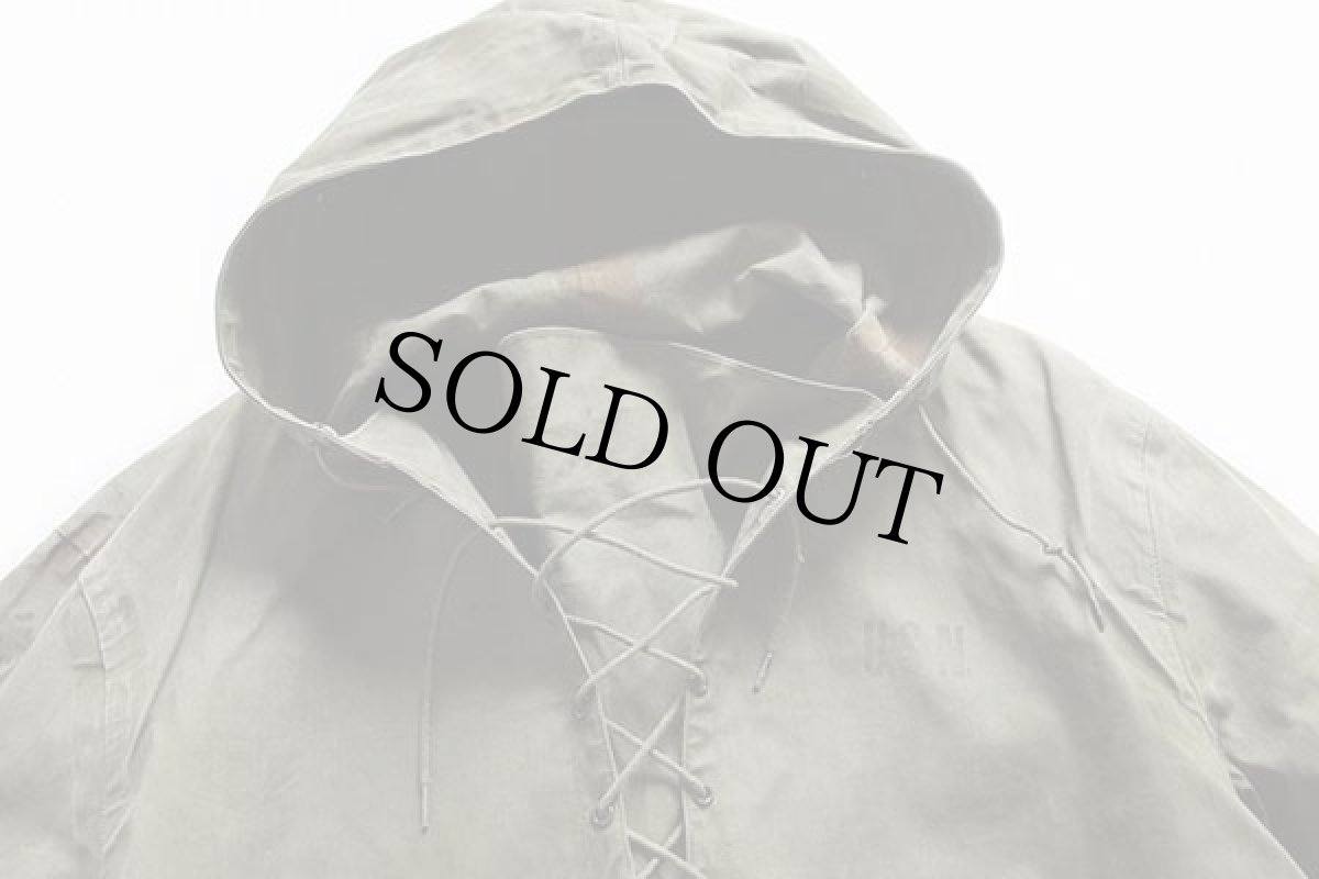 画像3: 40s 米軍 U.S.NAVY N-2 デッキ レインパーカー オリーブドラブ (3)