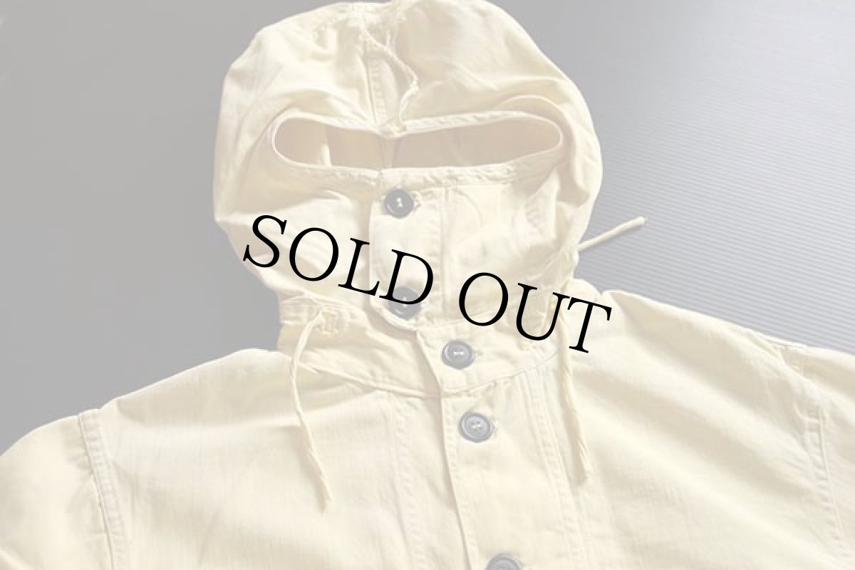 画像3: 40s 米軍 U.S.NAVY 片ポケ コットン サルベージパーカー 前期型 黄 S (3)