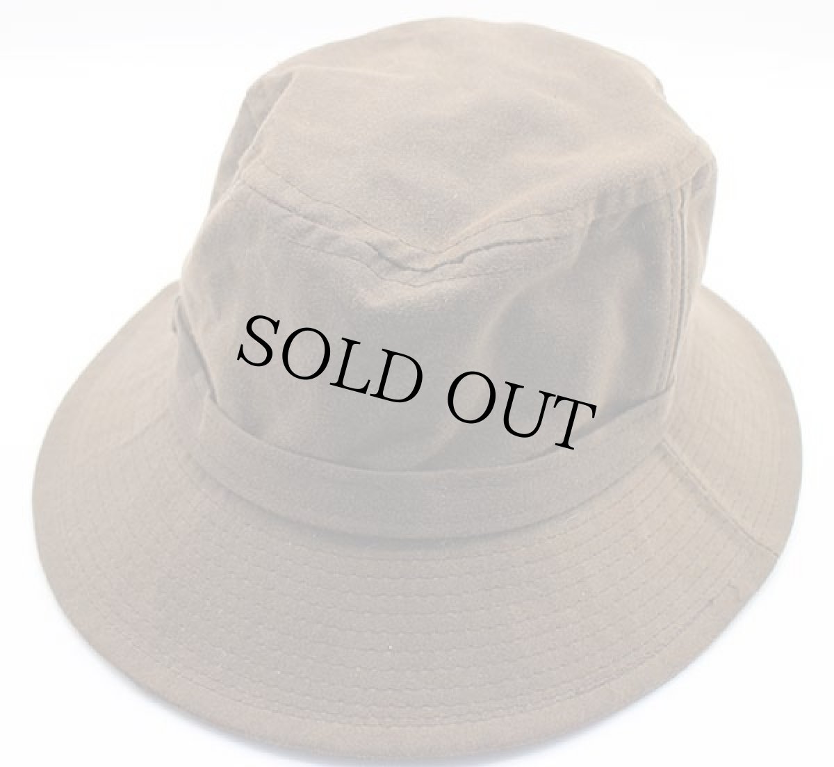 画像2: 90s USA製 EddieBauerエディーバウアー オイルドコットン ハット 焦げ茶 L (2)