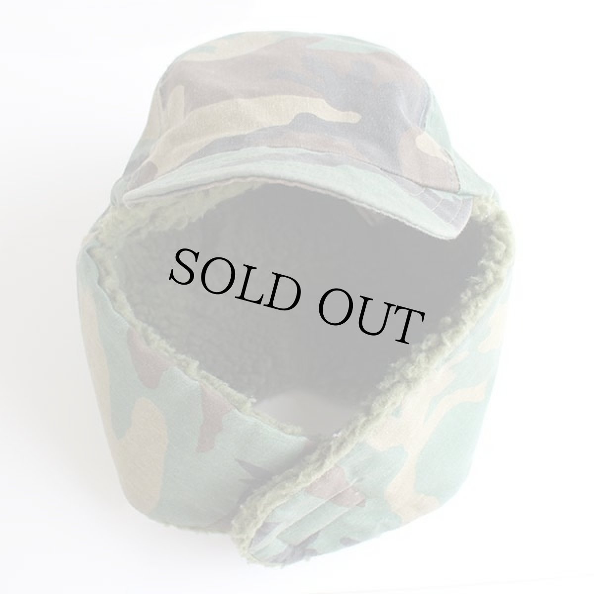 画像2: 90s USA製 Columbiaコロンビア ウッドランドカモ GORE-TEXゴアテックス パイル フリースライナー 耳当て付き キャップ S/M★迷彩 (2)