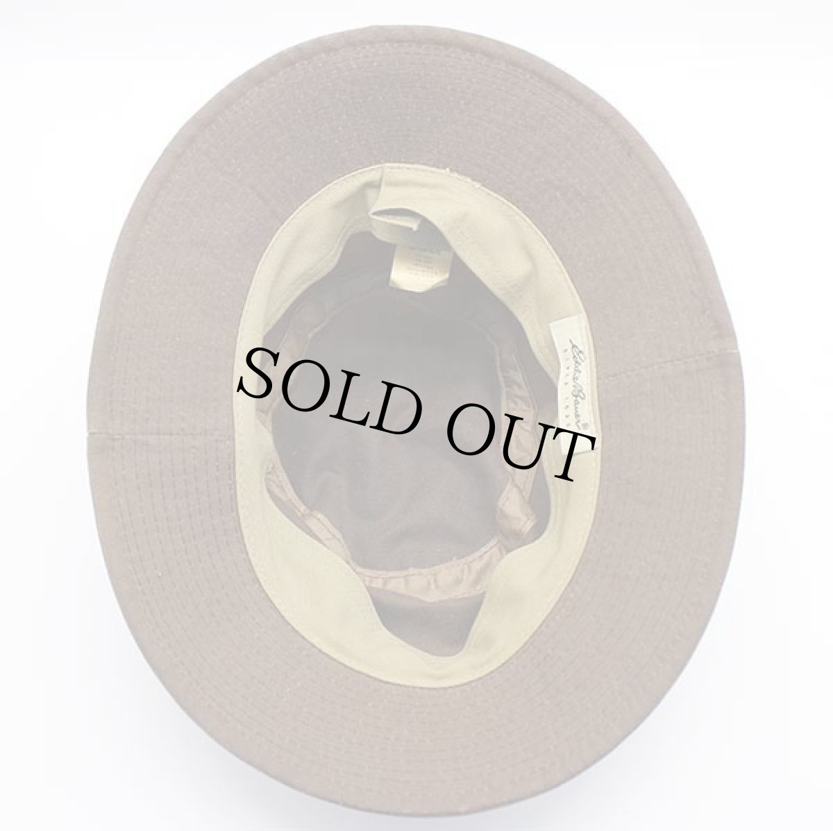 画像3: 90s USA製 EddieBauerエディーバウアー オイルドコットン ハット 焦げ茶 L (3)