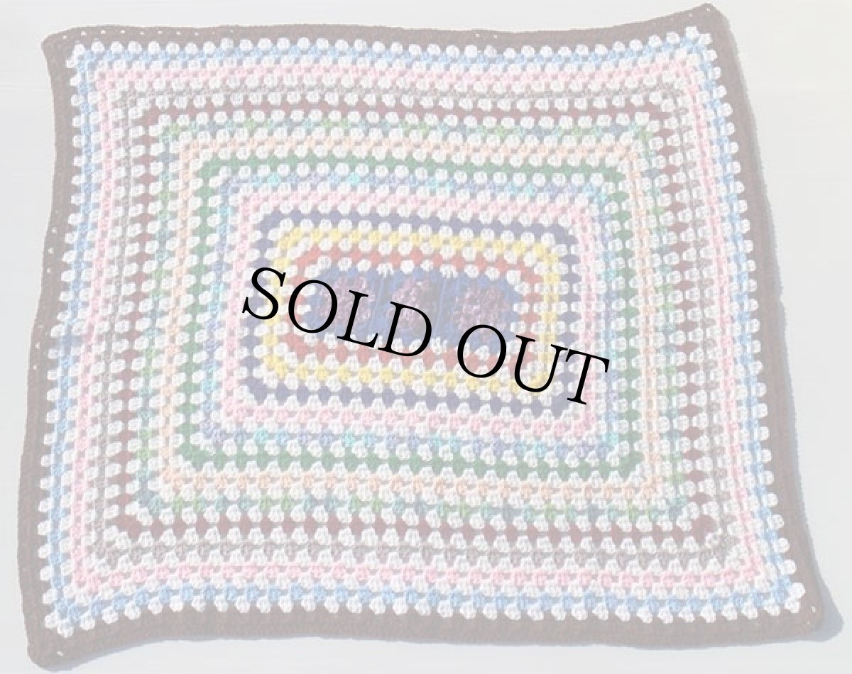 画像2: スクエア ニット グラニー ブランケット★カギ編み (2)