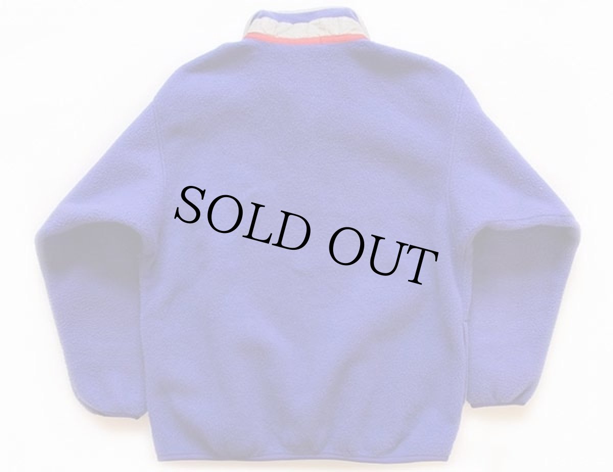 画像2: 00s patagoniaパタゴニア フリース スナップT 青紫 KIDS' L (2)