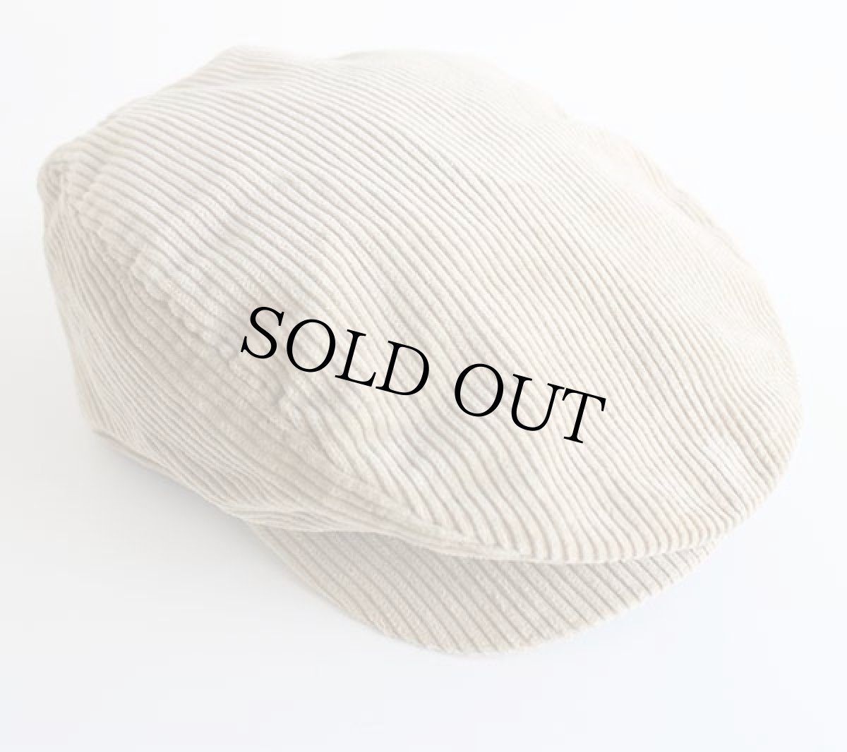 画像2: 90s USA製 NIKEナイキ コットン 太畝 コーデュロイ ハンチング ベージュ M (2)