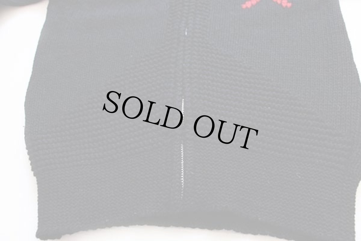 画像6: 60s SEARS ラムウール×アクリル×モヘヤ ニット フルジップ セーター 黒 S (6)