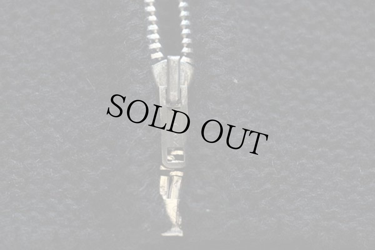 画像5: 60s SEARS ラムウール×アクリル×モヘヤ ニット フルジップ セーター 黒 S (5)